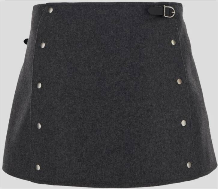 Durazzi Milano Studded Mini Rok Gray Dames