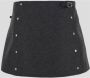 Durazzi Milano Studded Mini Rok Gray Dames - Thumbnail 1
