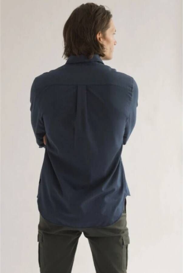 Ecoalf Casual overhemd Blauw Heren