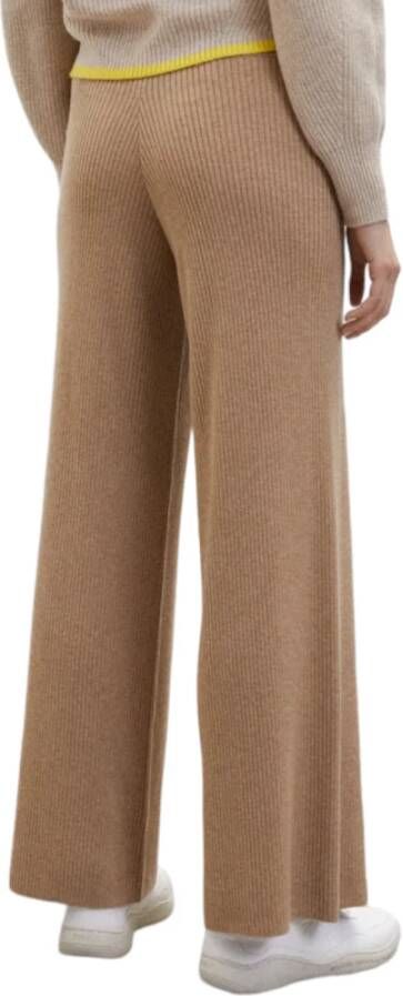 Ecoalf Wide Trousers Bruin Dames