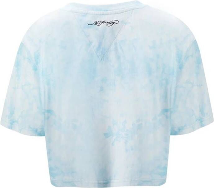 Ed Hardy T-shirt Blauw Dames