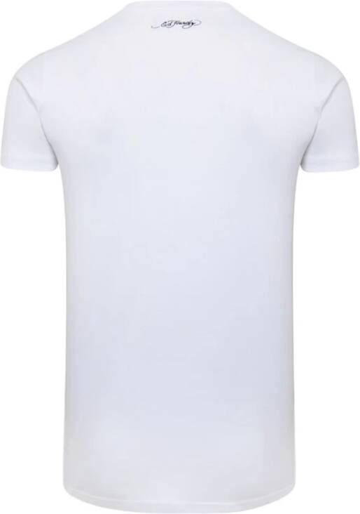 Ed Hardy T-shirts Wit Heren