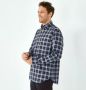Eden Park Geruit overhemd Blauw Heren - Thumbnail 2