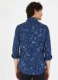 Eden Park Exotisch patroonhemd Blauw Heren - Thumbnail 2