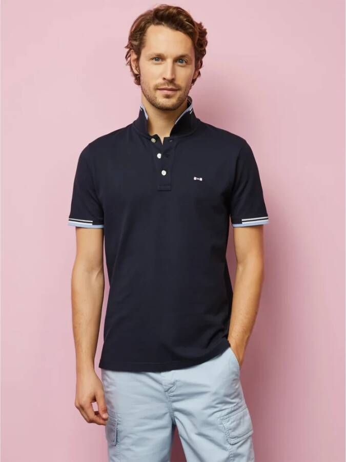 Eden Park Polo Shirt Blauw Heren