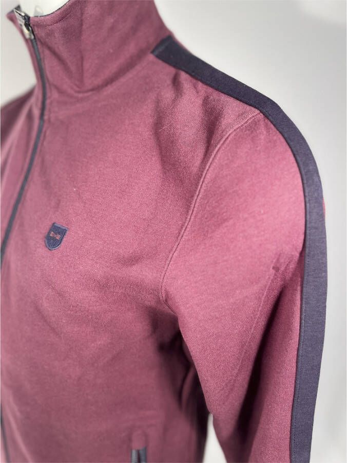 Eden Park Sweater met rits Rood Heren