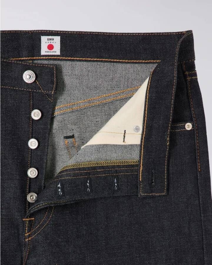 Edwin Japanse Slim Tapered Jeans Zwart Heren