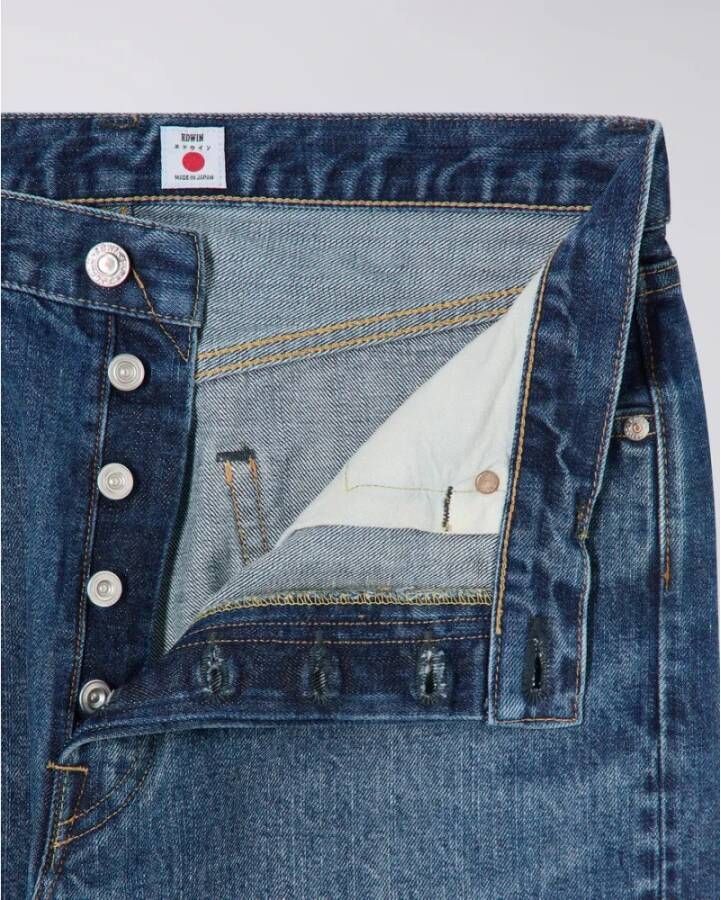 Edwin Losse Tapered Donkerblauwe Gebruikte Jeans Blauw Heren