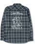 Edwin Roses Labour Shirt LS Navy Heavy Flannel Brushed Blauw Heren - Thumbnail 4