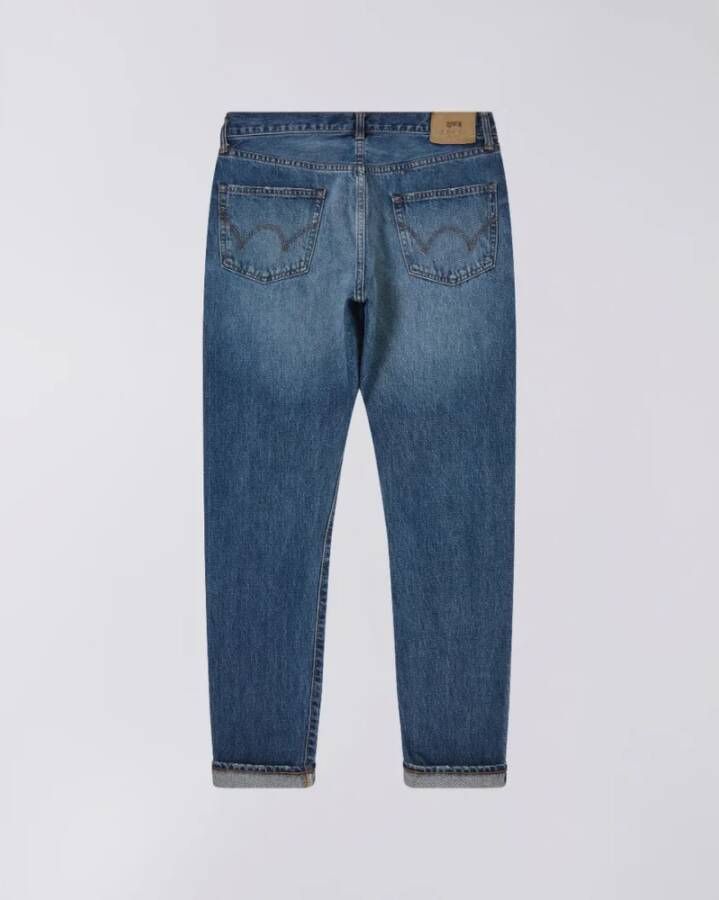 Edwin Straight Jeans Blauw Heren