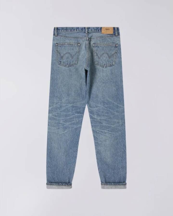 Edwin Straight Jeans Blauw Heren