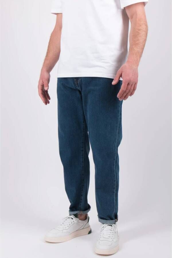 Edwin Straight Jeans Blauw Heren