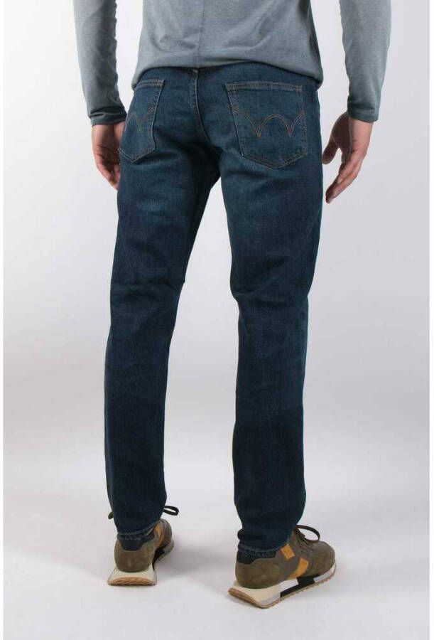 Edwin Rechte jeans Blauw Heren