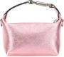 Eéra Roze Leren Moonbag Handtas Pink Dames - Thumbnail 2