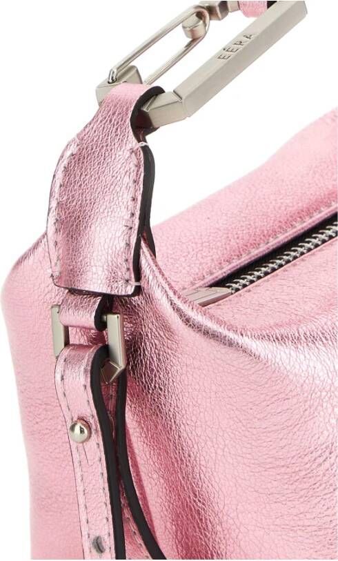 Eéra Roze Leren Moonbag Handtas Pink Dames