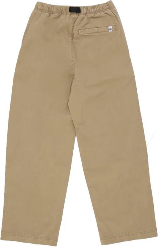 Element Straight Trousers Beige Dames