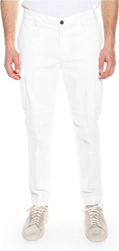 Eleventy Cargo Militair-geïnspireerde Broek White Heren