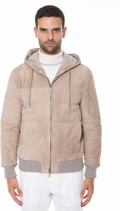 Eleventy Leren JAS Beige Heren