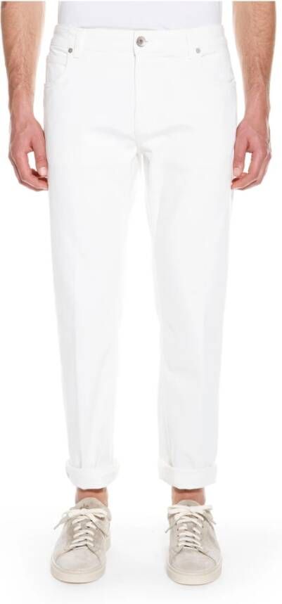 Eleventy Slim-fit Trousers Beige Heren