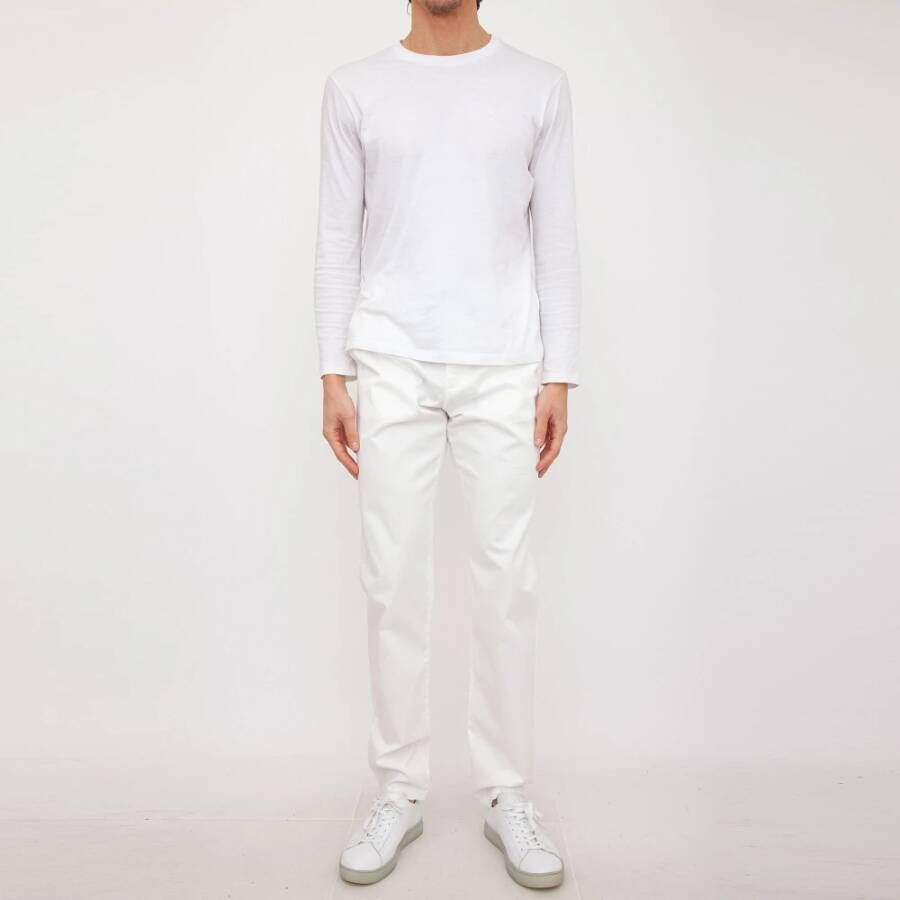 Eleventy Straight Trousers Wit Heren