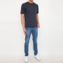 Eleventy T-Shirts Blauw Heren - Thumbnail 2