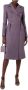 Elisabetta Franchi Belted Coats Purple Dames - Thumbnail 2