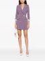 Elisabetta Franchi Elegante Polyester Jurk met Gouden Details Purple Dames - Thumbnail 2