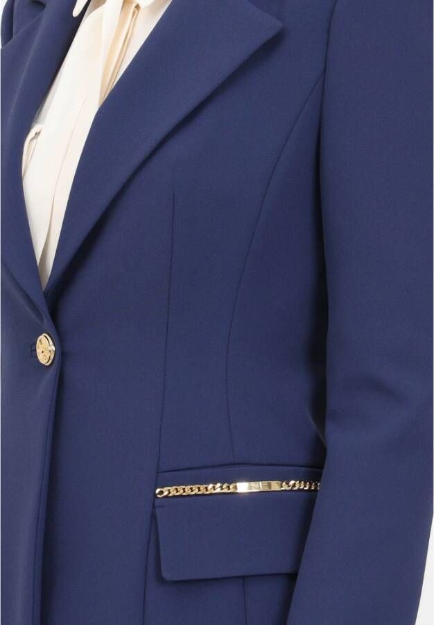 Elisabetta Franchi Blazerjas Blauw Dames