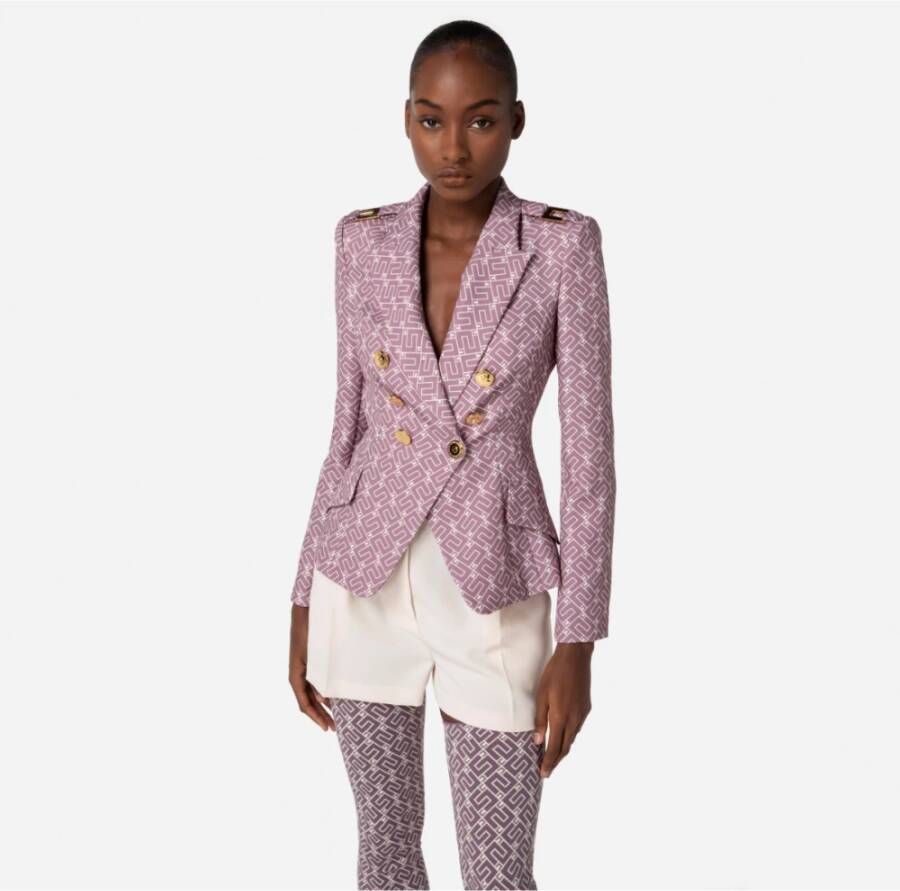 Elisabetta Franchi Blazerjas Paars Dames