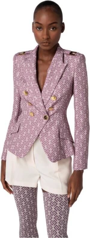 Elisabetta Franchi Blazerjas Paars Dames