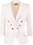 Elisabetta Franchi Dubbelbreasted Blazer Jas White Dames - Thumbnail 5