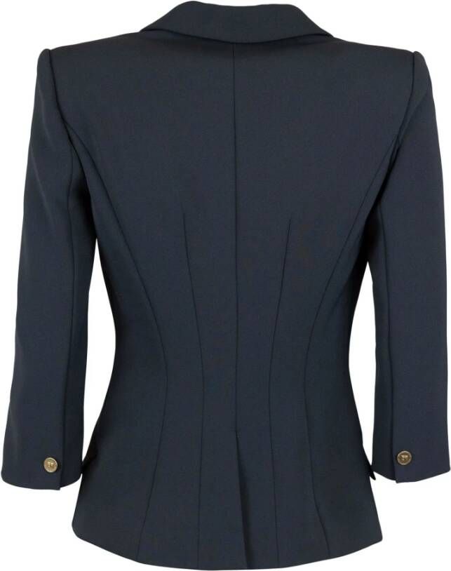 Elisabetta Franchi "Zwart Blazerjas Jas" Zwart Dames