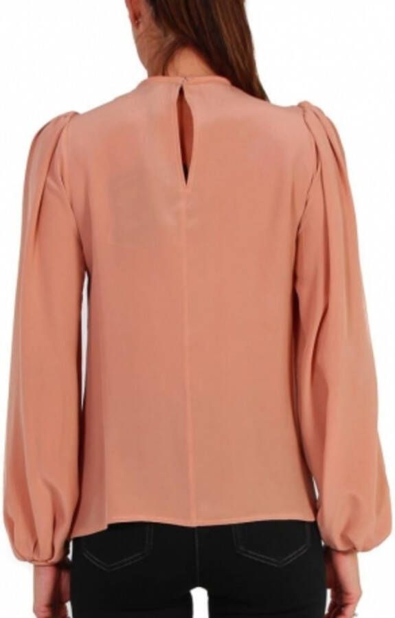 Elisabetta Franchi "Zijden blouse met gewatteerde details" Roze Dames