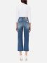 Elisabetta Franchi Flared Jeans met Hoge Taille en Franjezoom Blauw Dames - Thumbnail 3