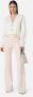 Elisabetta Franchi Hoge Taille Palazzo Broek Yellow Dames - Thumbnail 2