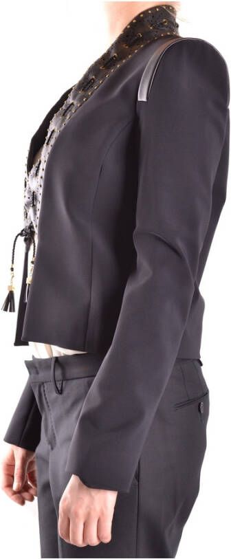 Elisabetta Franchi Elegant Blazerjas Jas Zwart Dames