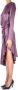Elisabetta Franchi Jurk met Ritssluiting aan de Achterkant en Hoge Split Purple Dames - Thumbnail 2