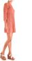 Elisabetta Franchi Koraal Dagjurk Roze Dames - Thumbnail 2