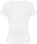Elisabetta Franchi Katoenen T-shirt met Metalen Applicatie en Fluweel Detail White Dames - Thumbnail 2