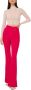 Elisabetta Franchi Flared Damesbroek in effen kleur Pink Dames - Thumbnail 4