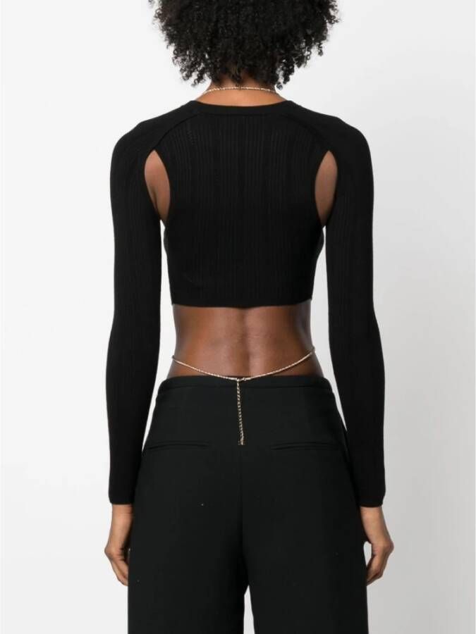 Elisabetta Franchi Long Sleeve Tops Zwart Dames
