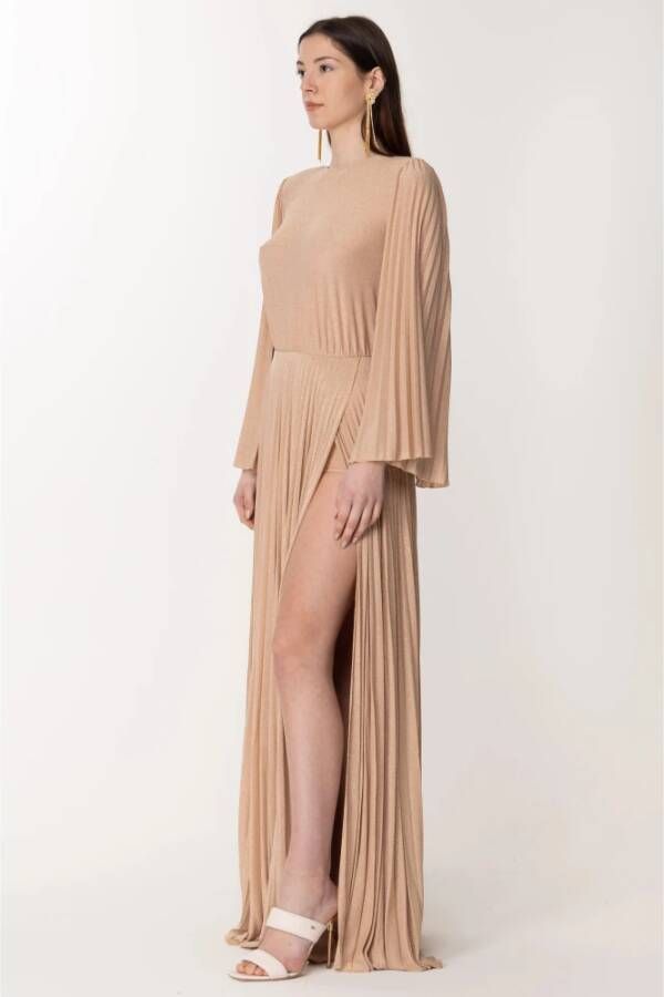 Elisabetta Franchi Maxi Dresses Beige Dames