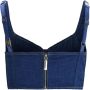 Elisabetta Franchi Mouwloos topje Blauw Dames - Thumbnail 2