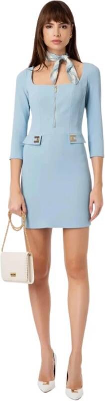 Elisabetta Franchi Shirt Dresses Blauw Dames