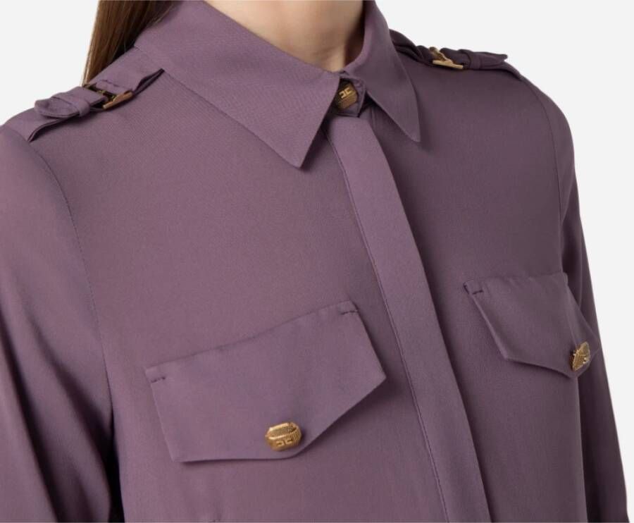 Elisabetta Franchi Shirts Paars Dames