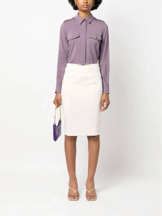 Elisabetta Franchi Shirts Paars Dames