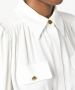 Elisabetta Franchi Elegante Witte Blouse met Geplooide Mouwen Wit Dames - Thumbnail 6