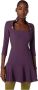 Elisabetta Franchi Short Dresses Purple Dames - Thumbnail 2
