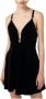 Elisabetta Franchi Zwarte Katoenen Jurk met V-Hals Black Dames - Thumbnail 2