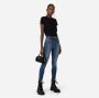 Elisabetta Franchi Skinny Jeans van Stretchkatoen met Gouden Metalen Ketting Blauw Dames - Thumbnail 2